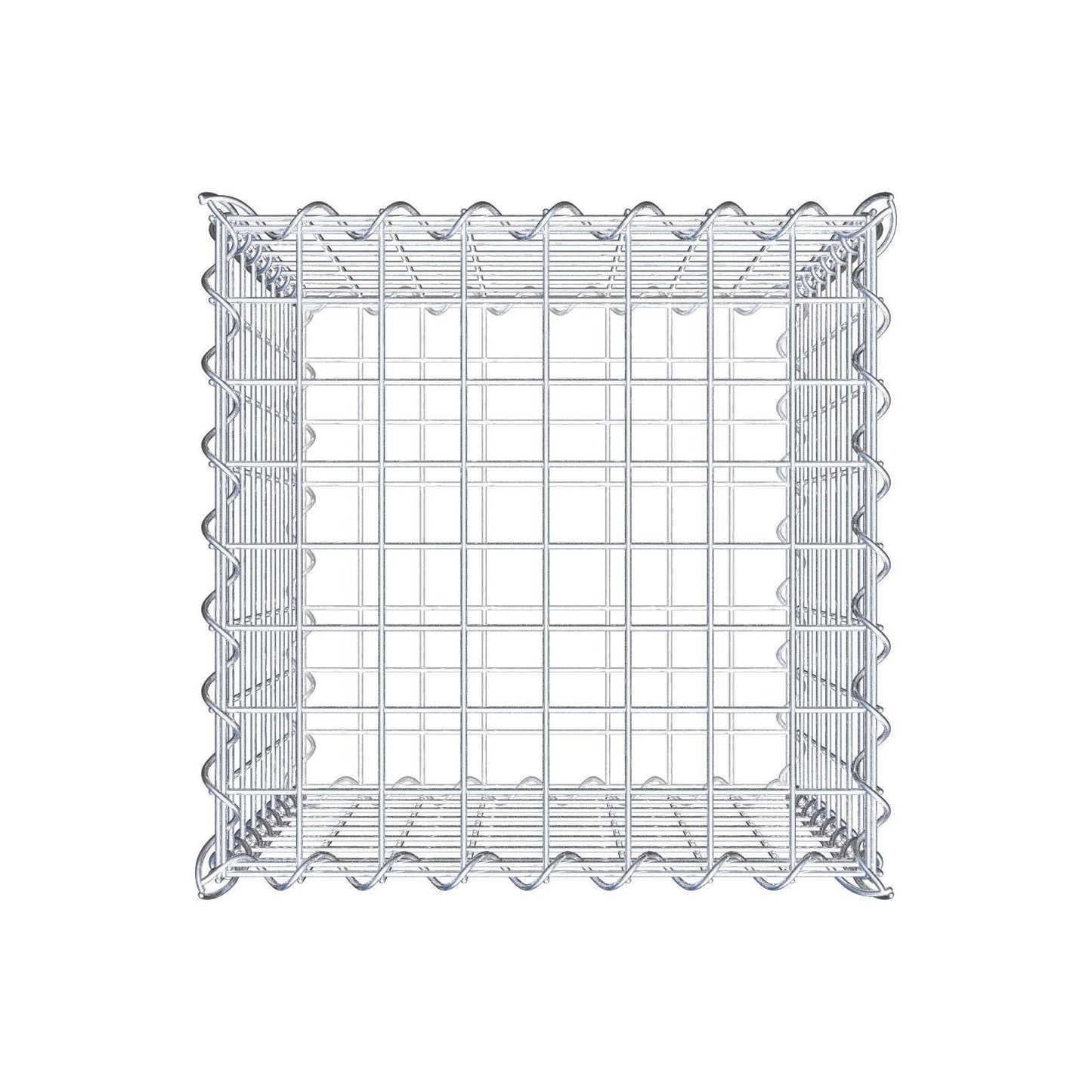 Gabione 40 cm x 40 cm x 40 cm (L x H x T), Maschenweite 5 cm x 5 cm, Spirale