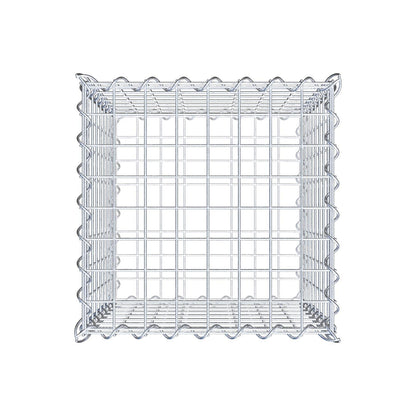 Gabione 40 cm x 40 cm x 40 cm (L x H x T), Maschenweite 5 cm x 5 cm, Spirale