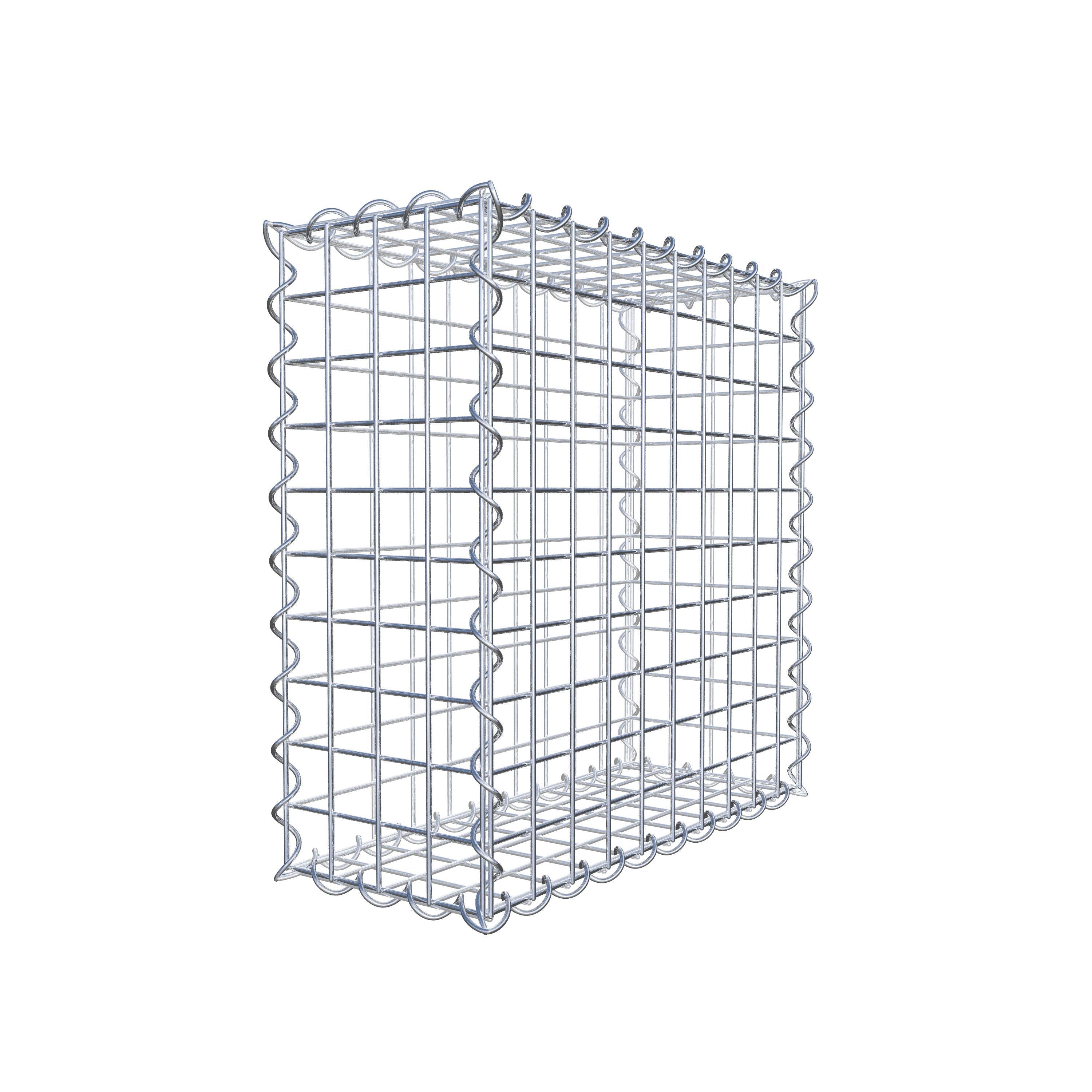 Gabione 50 cm x 50 cm x 20 cm (L x H x T), Maschenweite 5 cm x 5 cm, Spirale