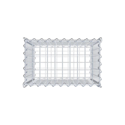 Gabião 50 cm x 50 cm x 30 cm (C x A x P), malhagem 5 cm x 5 cm, espiral