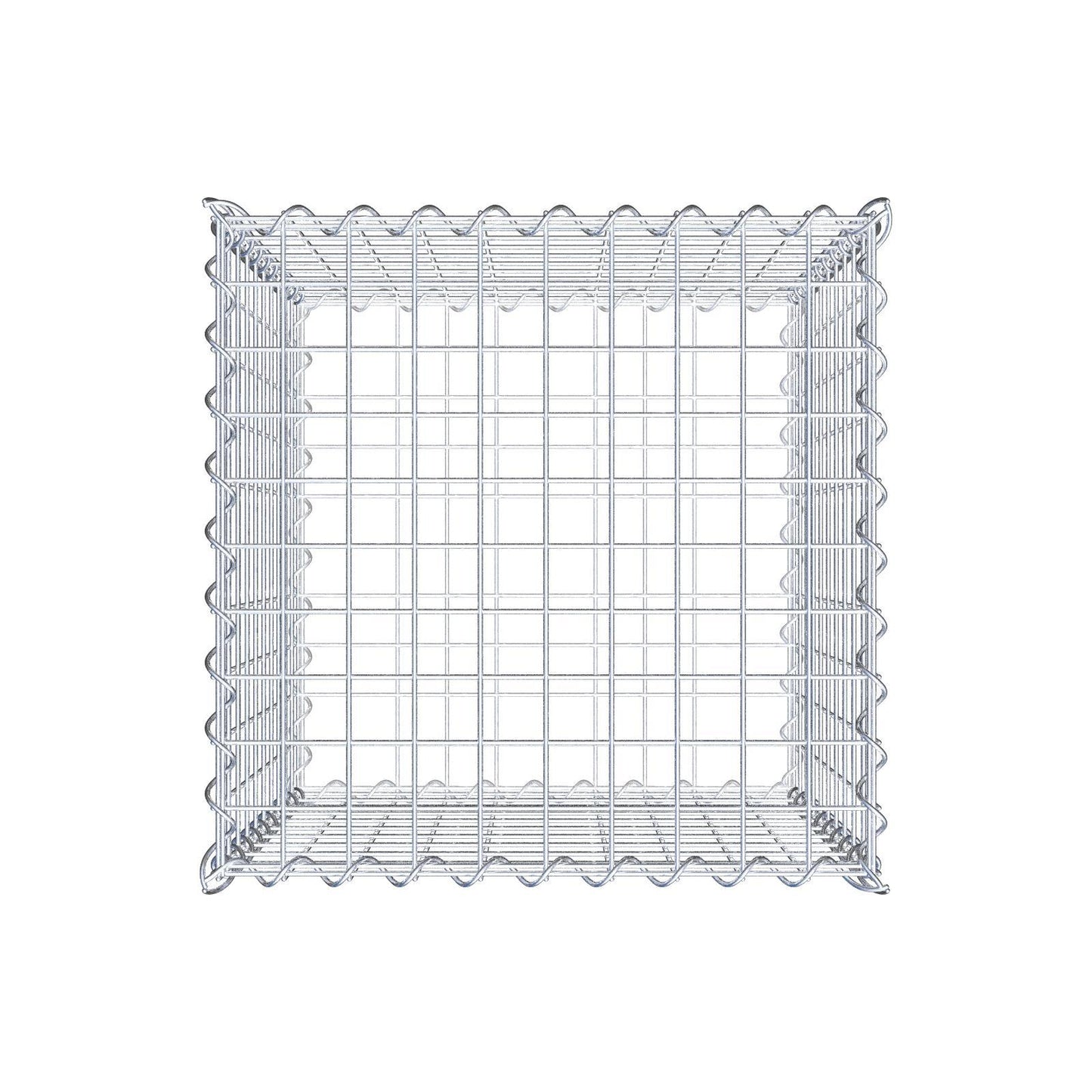 Gabbione 50 cm x 50 cm x 50 cm (L x H x P), maglia 5 cm x 5 cm, spirale