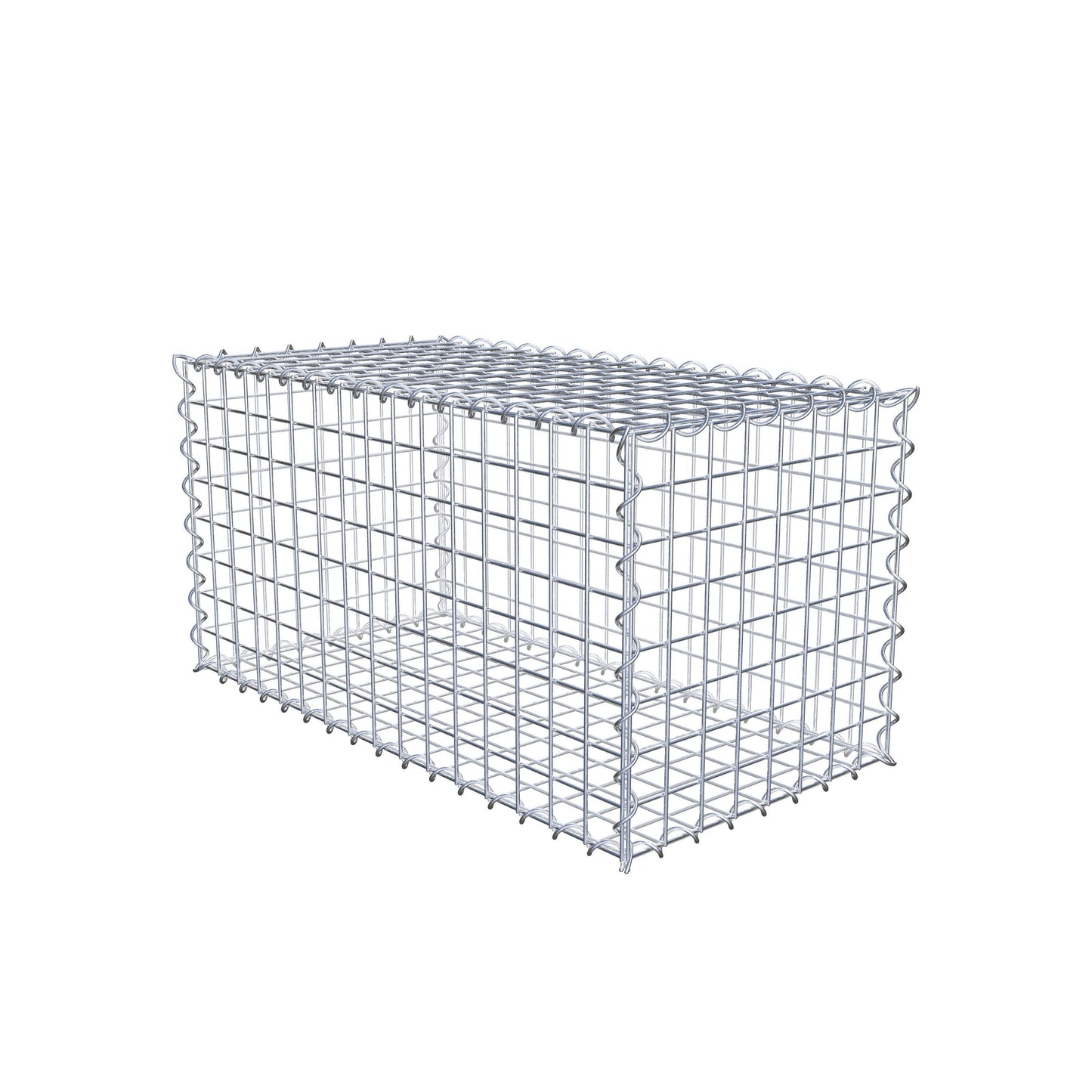 Gabion 80 cm x 40 cm x 40 cm (L x H x P), mailles 5 cm x 5 cm, spirale