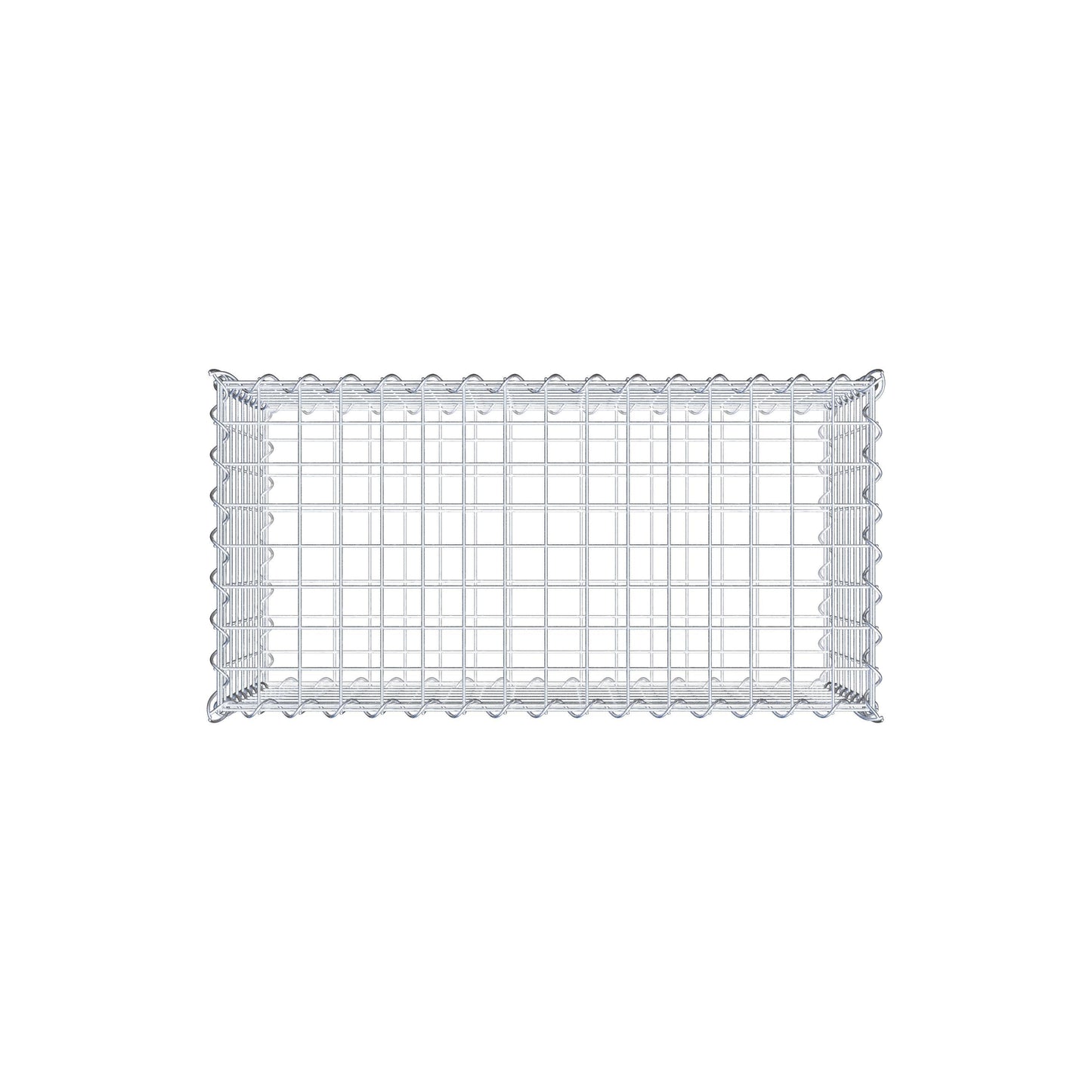 Gabion 80 cm x 40 cm x 40 cm (L x H x P), mailles 5 cm x 5 cm, spirale