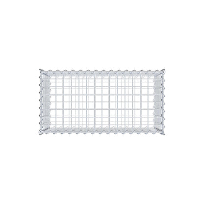 Gabion 80 cm x 40 cm x 40 cm (L x H x P), mailles 5 cm x 5 cm, spirale