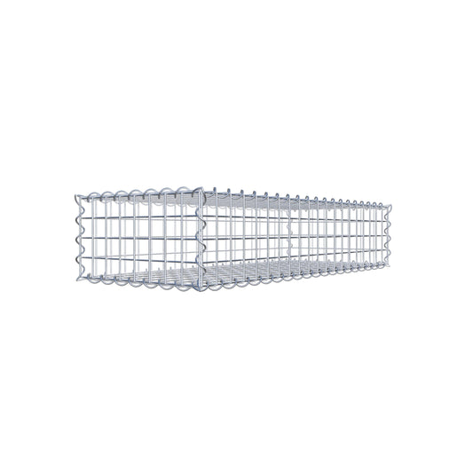 Gabion 100 cm x 20 cm x 40 cm (L x H x D), maskstorlek 5 cm x 5 cm, spiral