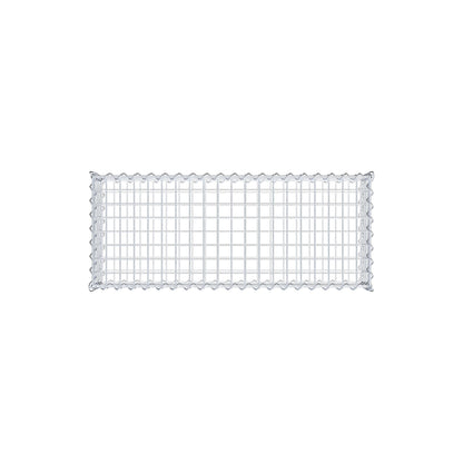 Gabione 100 cm x 20 cm x 40 cm (L x H x T), Maschenweite 5 cm x 5 cm, Spirale