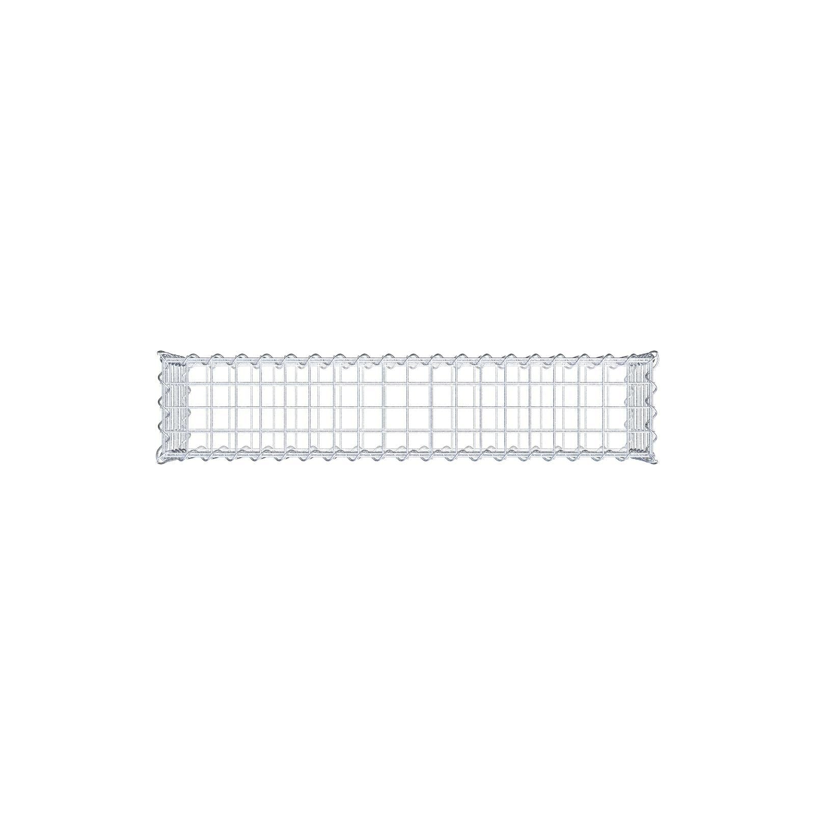 Gabião 100 cm x 30 cm x 20 cm (C x A x P), malhagem 5 cm x 5 cm, espiral