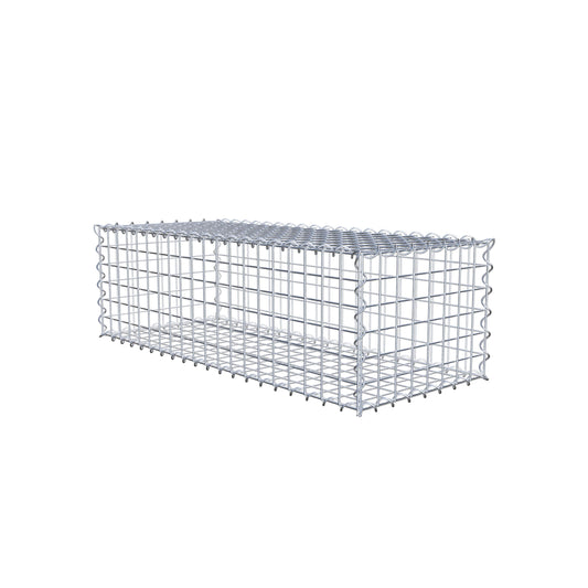 Gabion 100 cm x 30 cm x 40 cm (L x H x D), maskestørrelse 5 cm x 5 cm, spiral