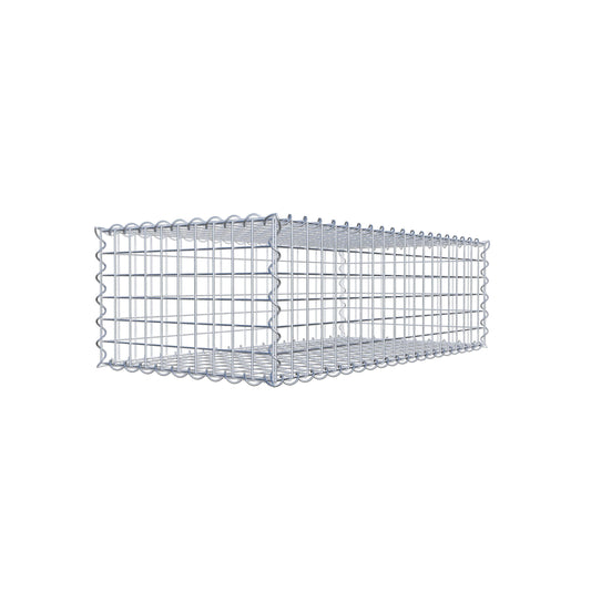 Gabbione 100 cm x 30 cm x 50 cm (L x H x P), maglia 5 cm x 5 cm, spirale