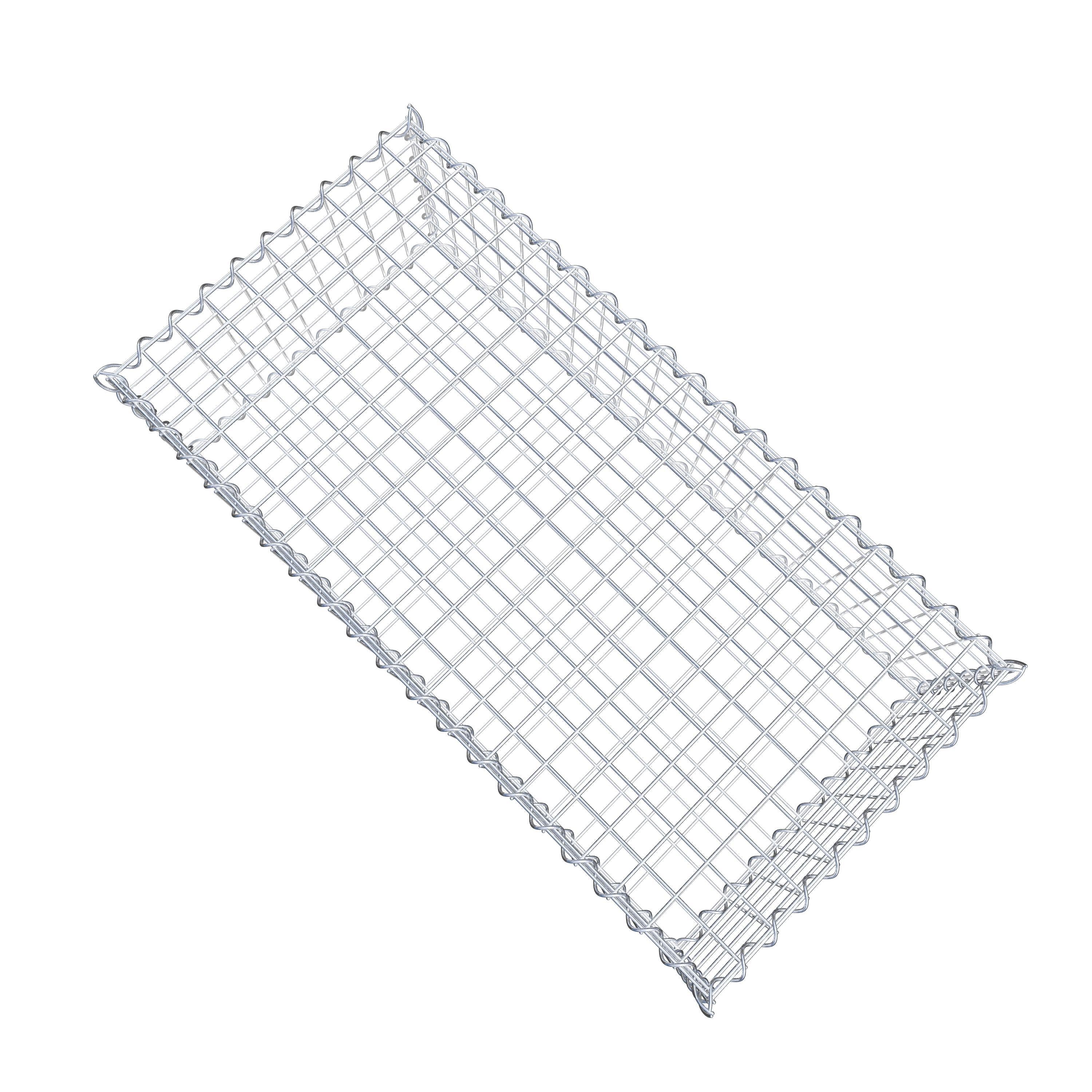 Gabion 100 cm x 30 cm x 50 cm (L x H x D), mesh size 5 cm x 5 cm, spiral