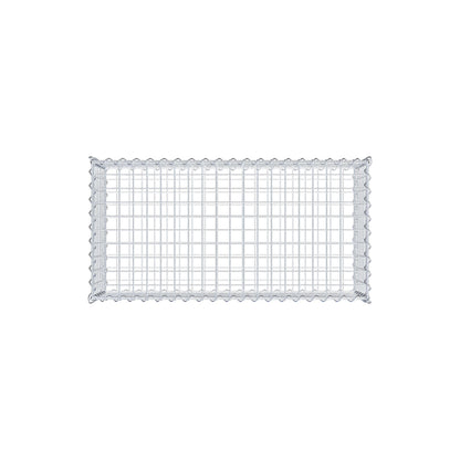 Gabion 100 cm x 30 cm x 50 cm (L x H x P), mailles 5 cm x 5 cm, spirale