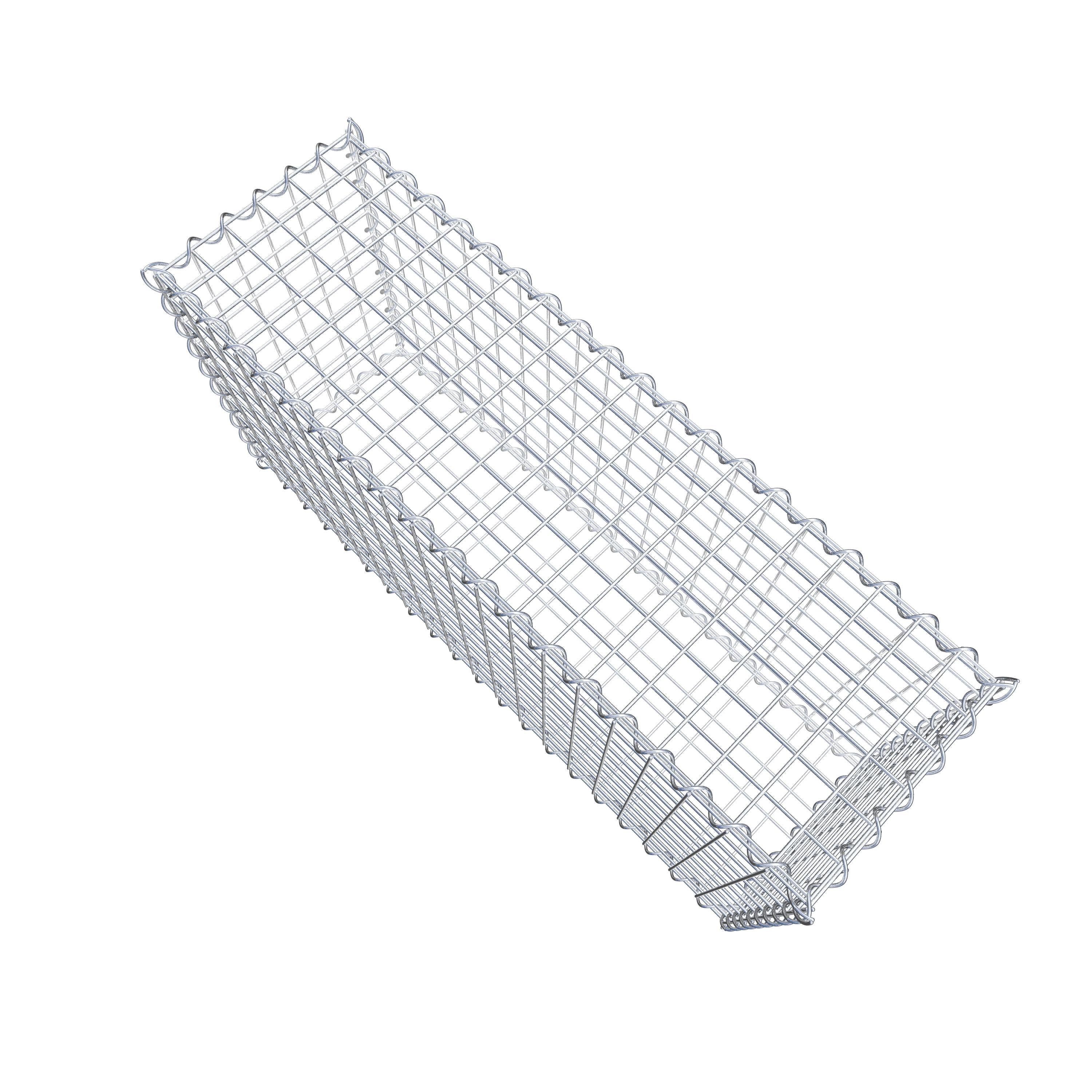 Gabion 100 cm x 50 cm x 30 cm (L x H x D), maskestørrelse 5 cm x 5 cm, spiral