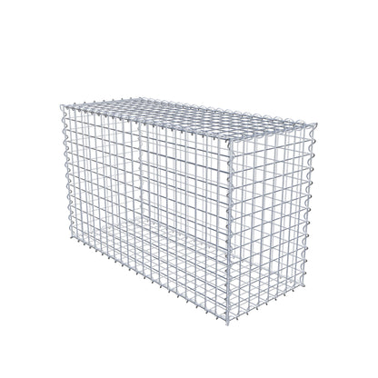 Gabion 100 cm x 60 cm x 40 cm (L x H x P), mailles 5 cm x 5 cm, spirale
