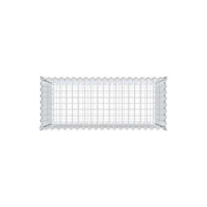 Gabion 100 cm x 60 cm x 40 cm (L x H x P), mailles 5 cm x 5 cm, spirale