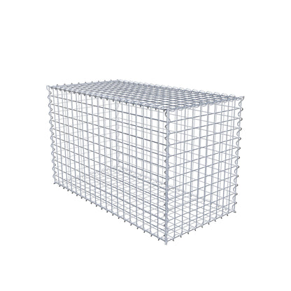 Gabion 100 cm x 60 cm x 50 cm (L x H x D), maskestørrelse 5 cm x 5 cm, spiral
