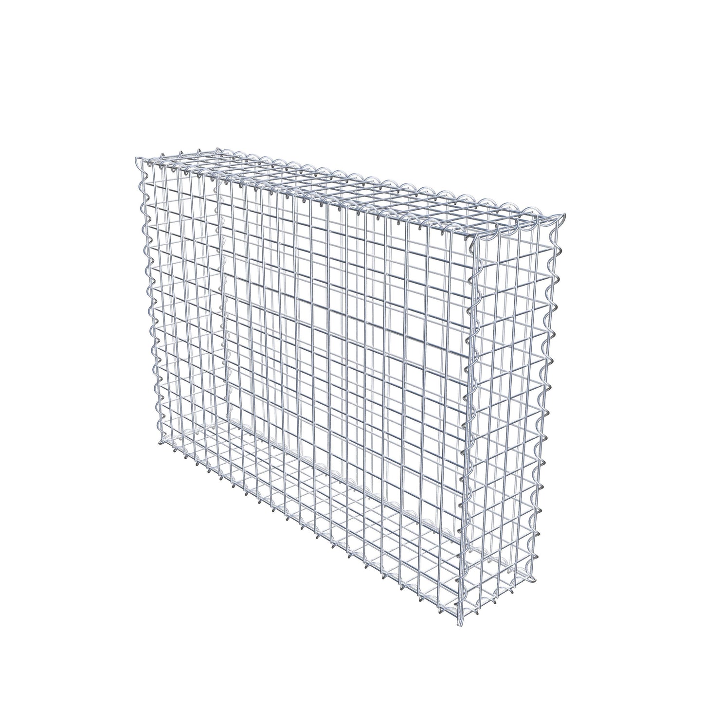 Gabion 100 cm x 70 cm x 20 cm (L x H x D), maskestørrelse 5 cm x 5 cm, spiral