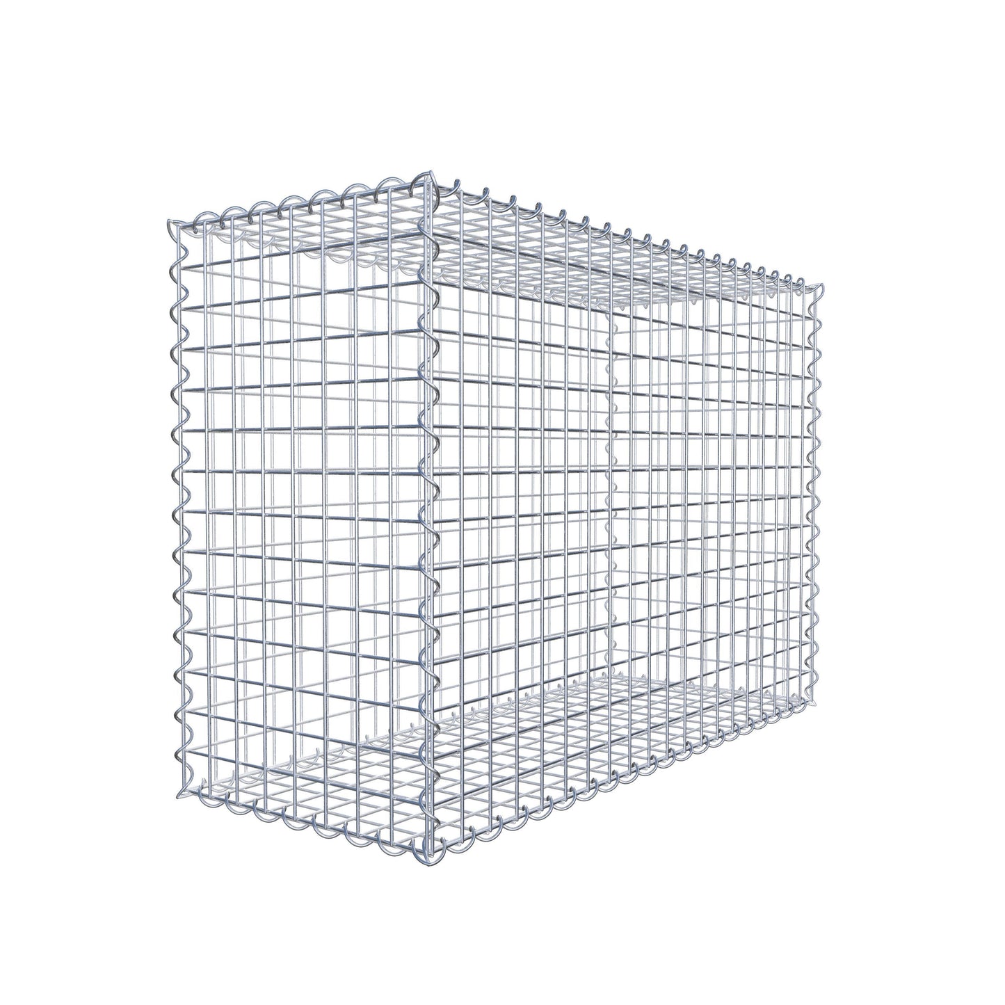 Gabion 100 cm x 70 cm x 40 cm (L x H x D), maskestørrelse 5 cm x 5 cm, spiral