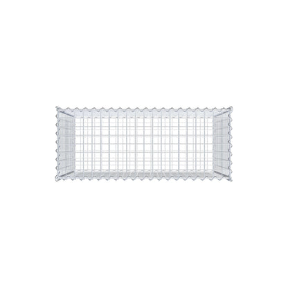 Gabion 100 cm x 70 cm x 40 cm (L x H x D), maskestørrelse 5 cm x 5 cm, spiral