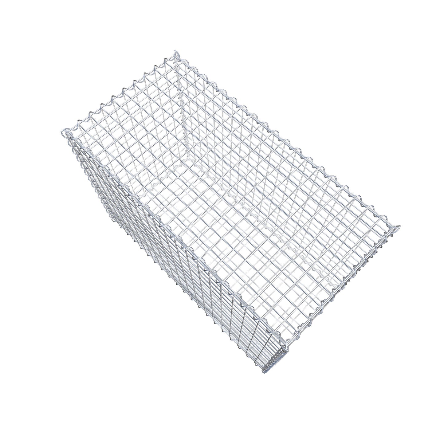 Gabion 100 cm x 70 cm x 50 cm (L x H x D), maskestørrelse 5 cm x 5 cm, spiral