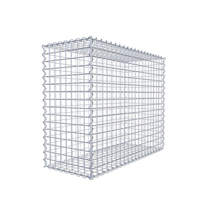 Gabion 100 cm x 80 cm x 40 cm (L x H x D), maskestørrelse 5 cm x 5 cm, spiral