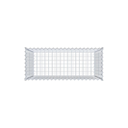 Gabion 100 cm x 80 cm x 40 cm (L x H x D), maskestørrelse 5 cm x 5 cm, spiral
