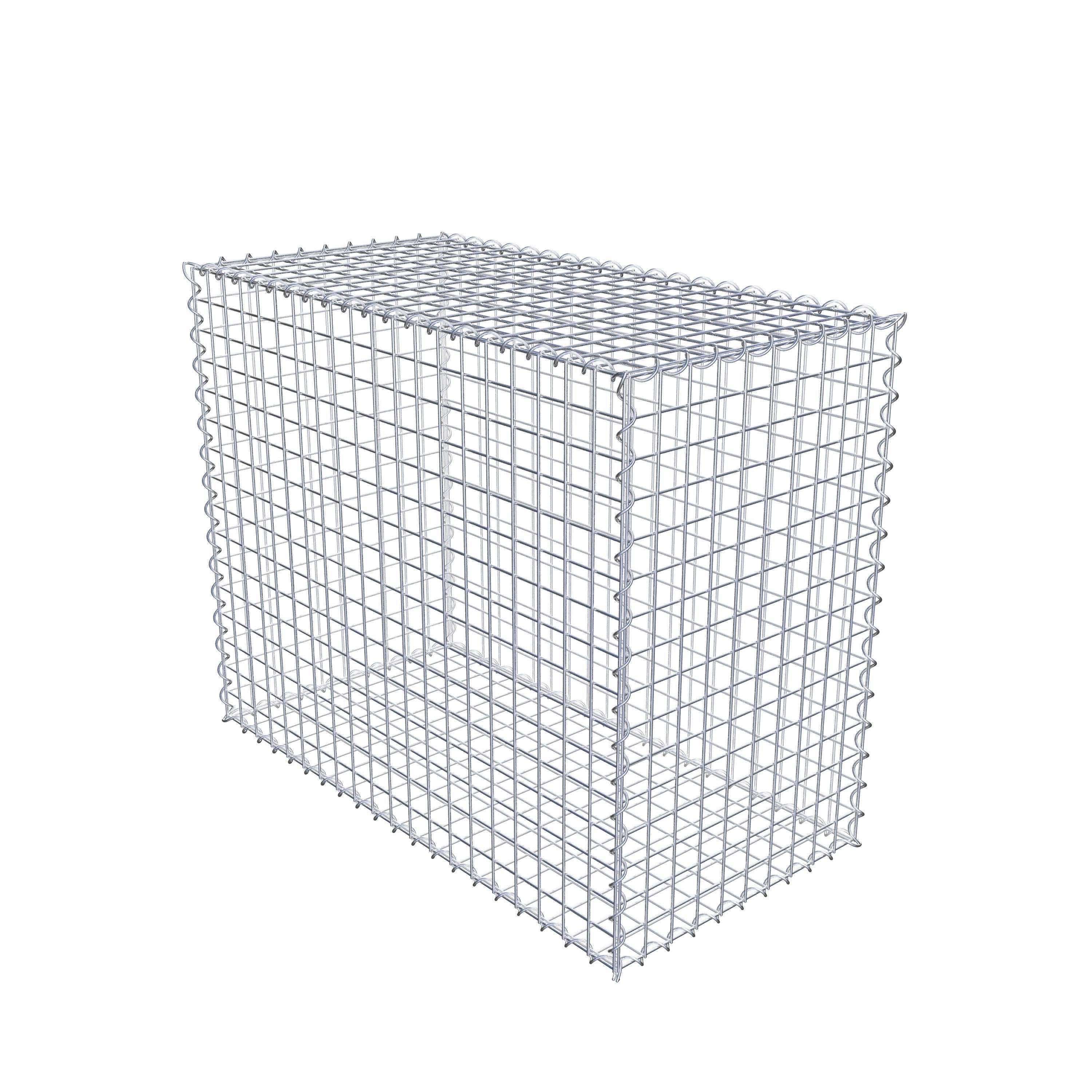 Gabion 100 cm x 80 cm x 50 cm (L x H x D), mesh size 5 cm x 5 cm, spiral