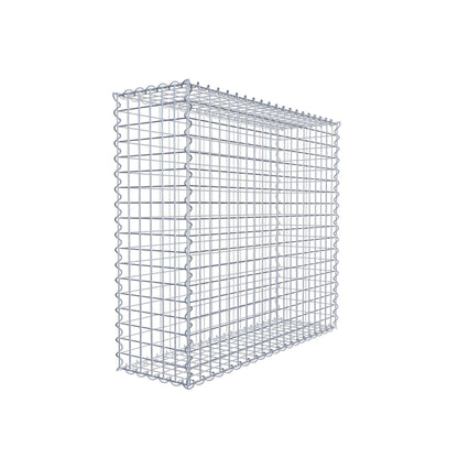 Gabion 100 cm x 90 cm x 30 cm (L x H x D), mesh size 5 cm x 5 cm, spiral