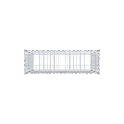 Gabion 100 cm x 90 cm x 30 cm (L x H x D), mesh size 5 cm x 5 cm, spiral