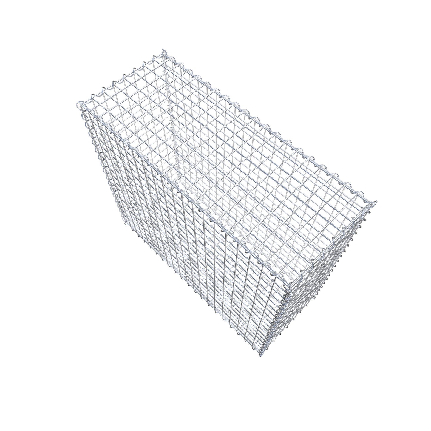 Gabion 100 cm x 90 cm x 40 cm (L x H x D), maskestørrelse 5 cm x 5 cm, spiral