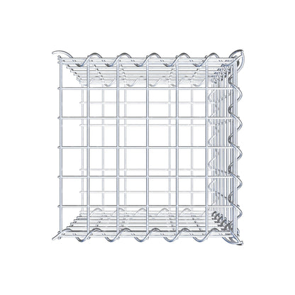 Anbaugabione Typ 2 30 cm x 30 cm x 30 cm (L x H x T), Maschenweite 5 cm x 5 cm, Spirale