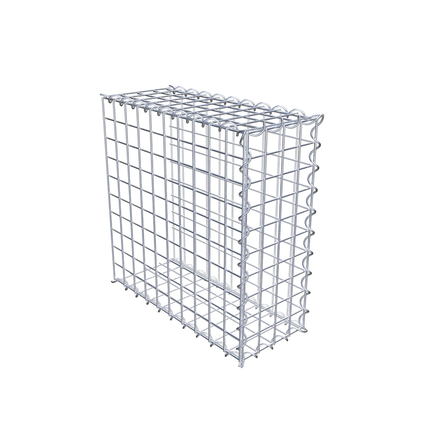 Extra gabion typ 2 50 cm x 50 cm x 20 cm (L x H x D), maskstorlek 5 cm x 5 cm, spiral