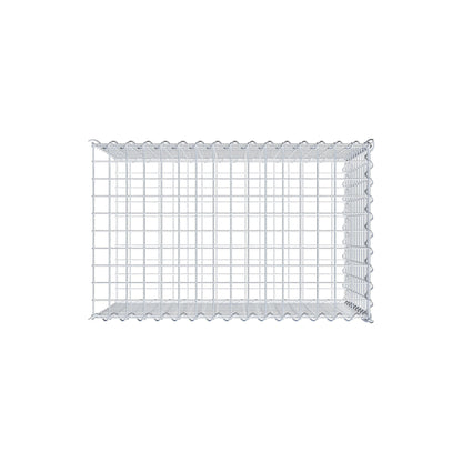 Gabion rapporté type 2 80 cm x 50 cm x 50 cm (L x H x P), mailles 5 cm x 5 cm, spirale