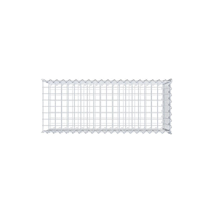 Gabion rapporté type 2 100 cm x 40 cm x 40 cm (L x H x P), mailles 5 cm x 5 cm, spirale