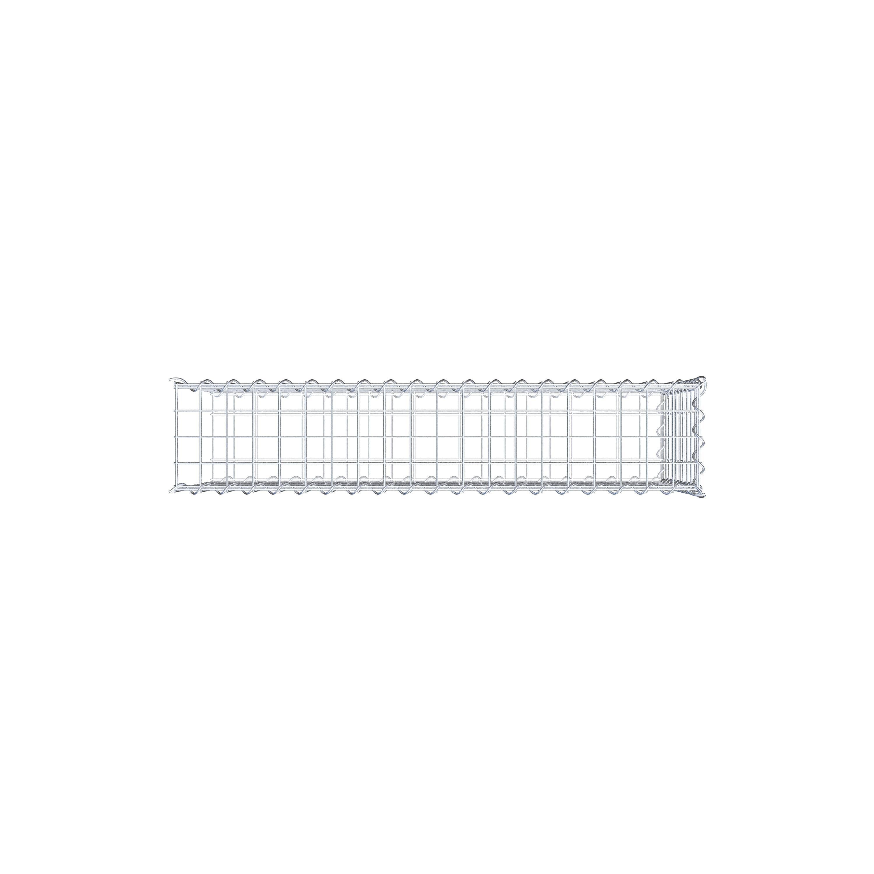 Gabião tipo 2 100 cm x 50 cm x 20 cm (C x A x P), malhagem 5 cm x 5 cm, espiral