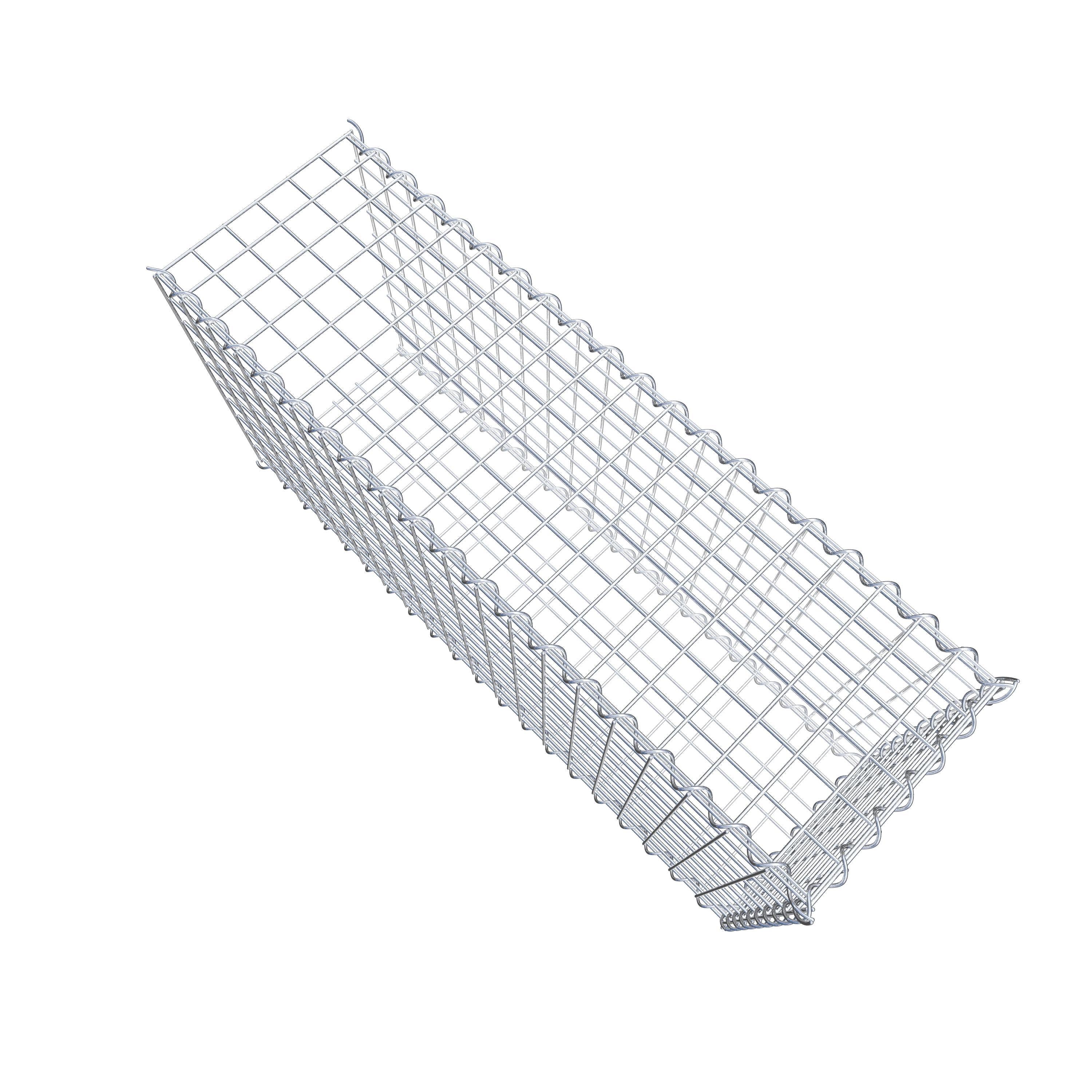 Gabião tipo 2 100 cm x 50 cm x 30 cm (C x A x P), malhagem 5 cm x 5 cm, espiral