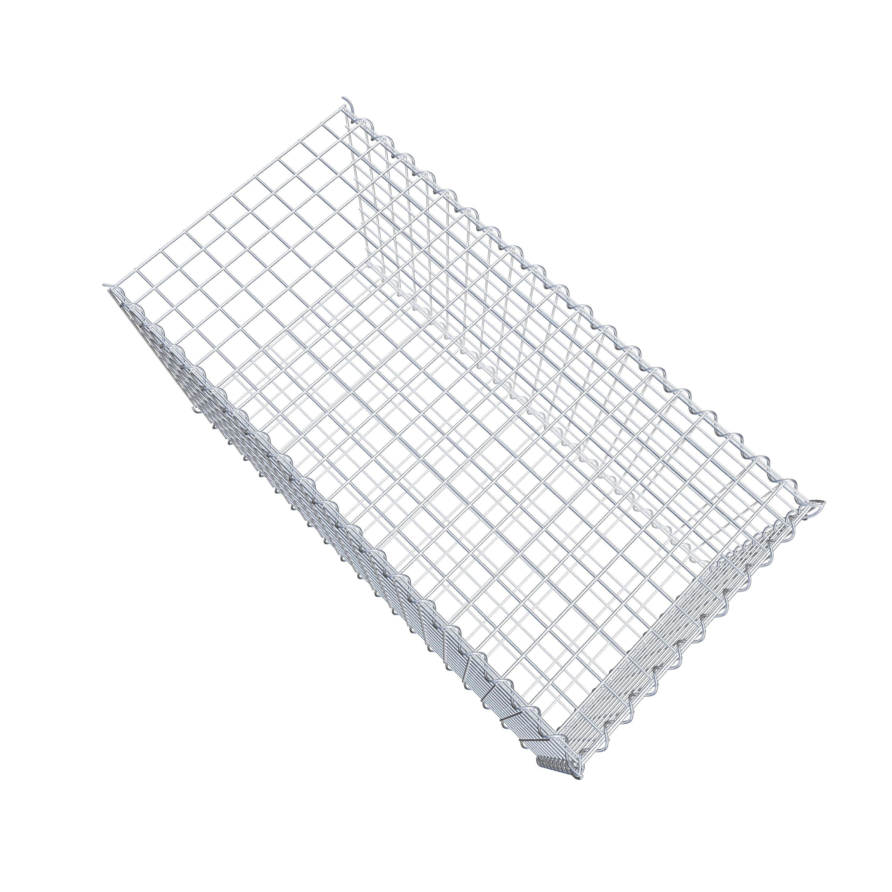 Grown-on gabion type 2 100 cm x 50 cm x 50 cm (L x H x D), mesh size 5 cm x 5 cm, spiral