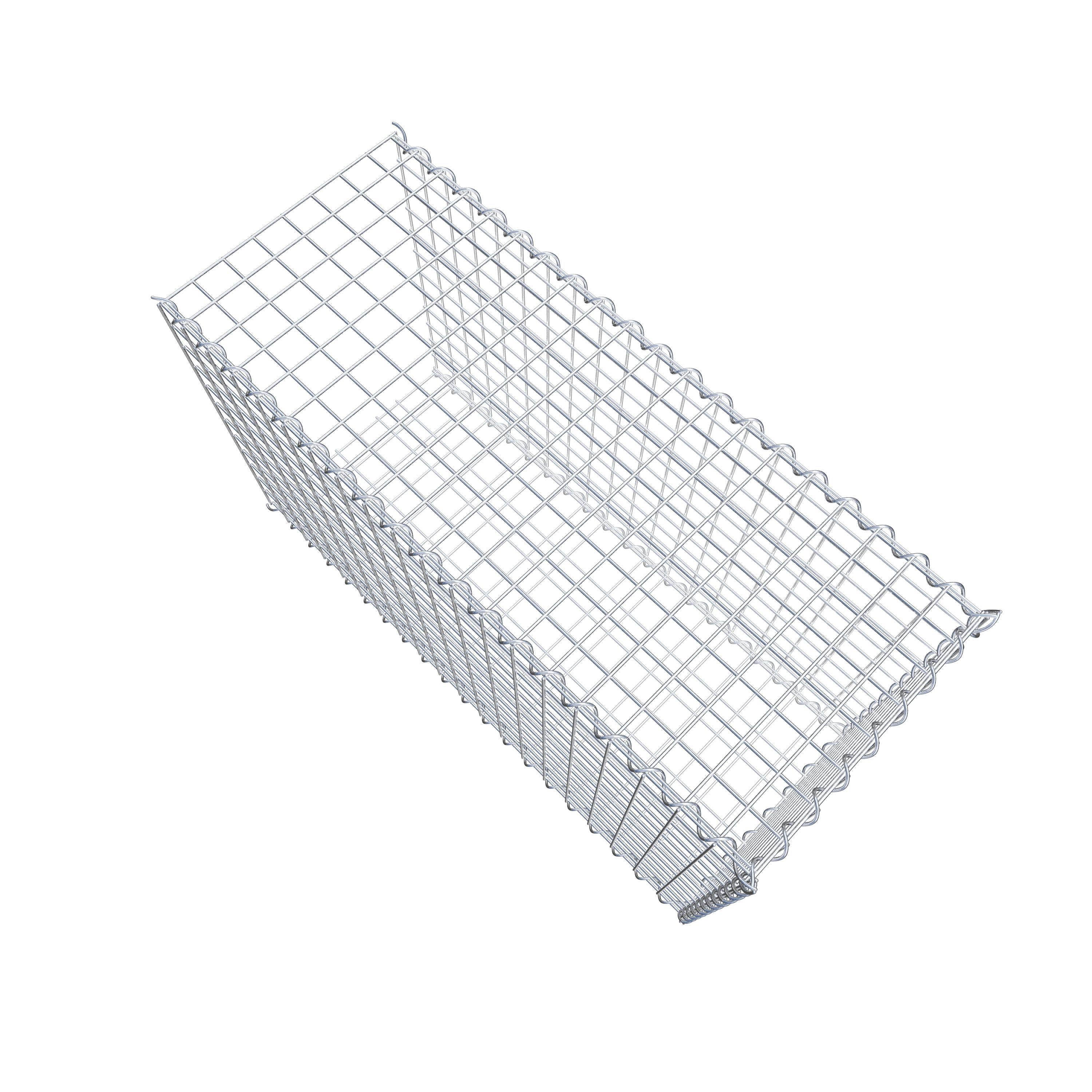 Gavión complementario tipo 2 100 cm x 60 cm x 40 cm (L x A x P), malla 5 cm x 5 cm, espiral