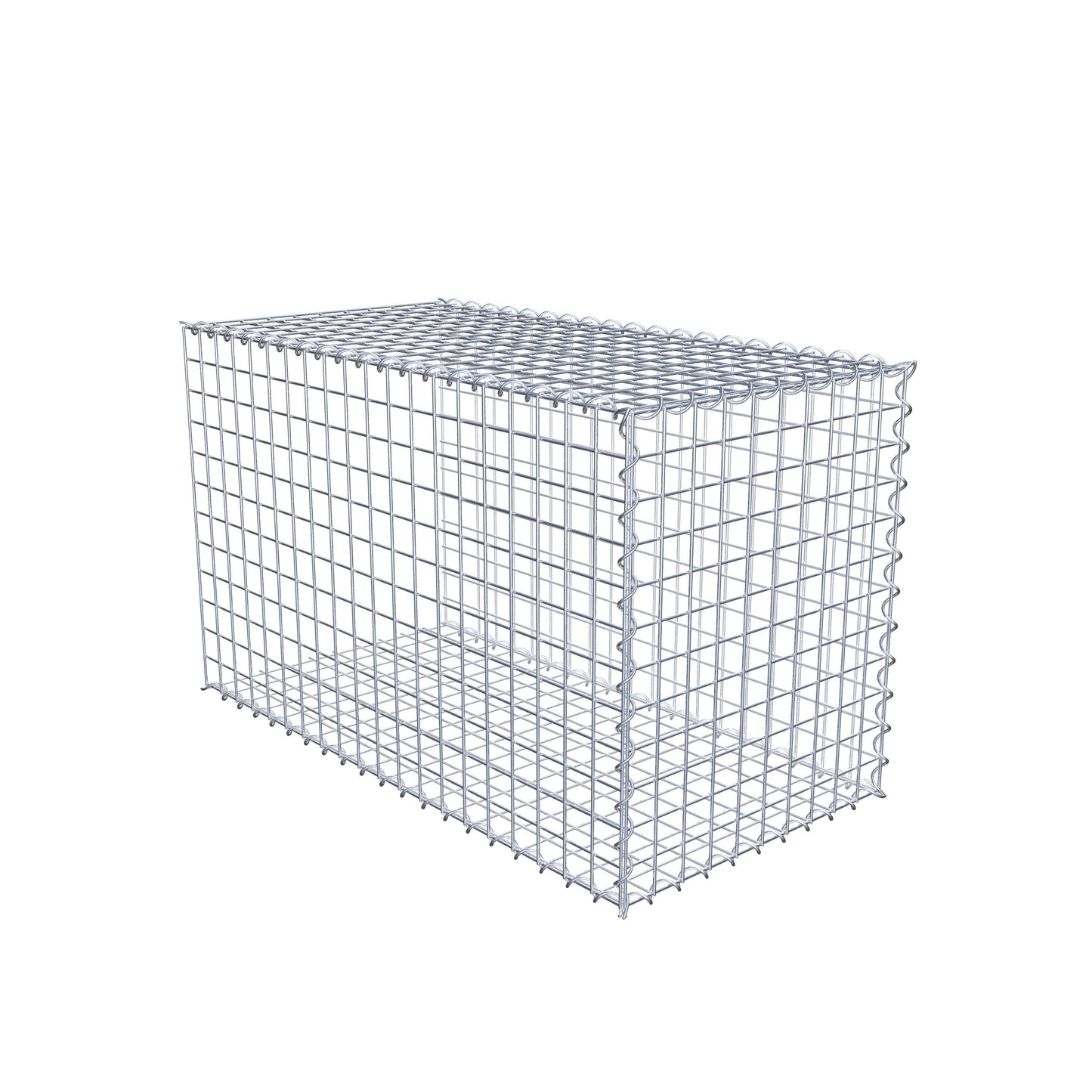 Extra gabion typ 2 100 cm x 60 cm x 50 cm (L x H x D), maskstorlek 5 cm x 5 cm, spiral