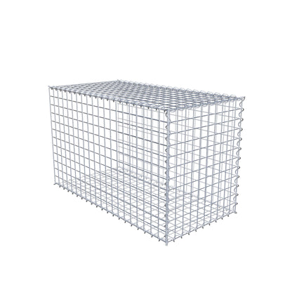 Extra gabion typ 2 100 cm x 60 cm x 50 cm (L x H x D), maskstorlek 5 cm x 5 cm, spiral