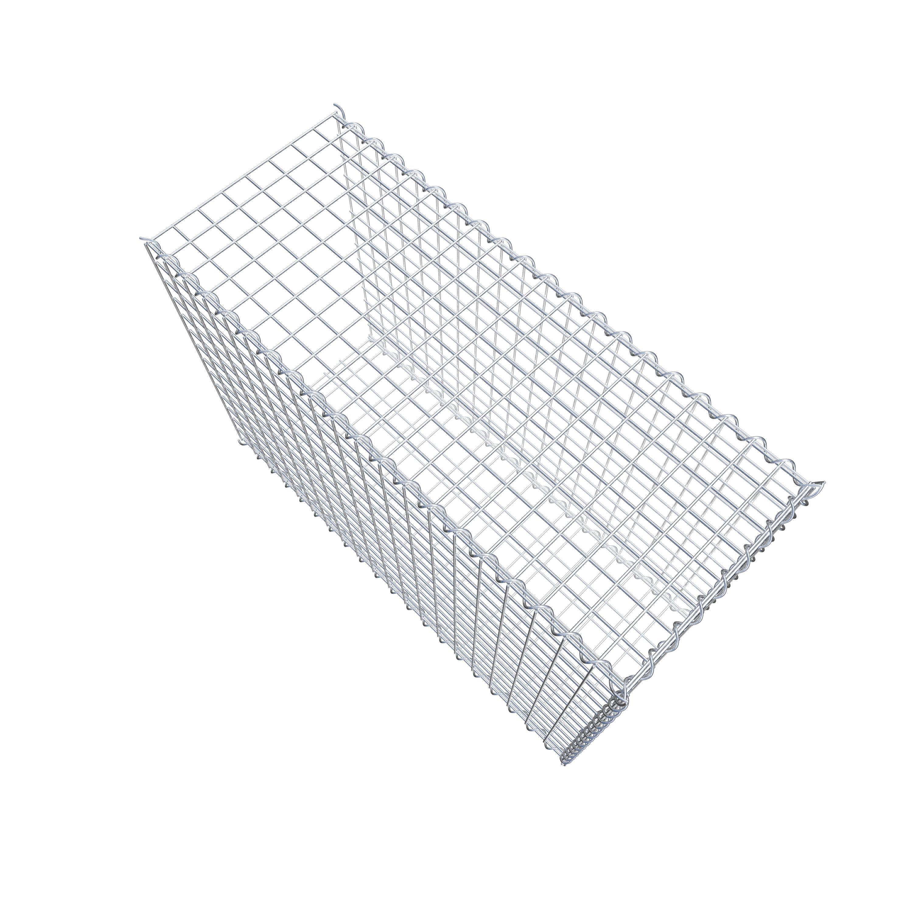 Gabion rapporté type 2 100 cm x 70 cm x 40 cm (L x H x P), mailles 5 cm x 5 cm, spirale