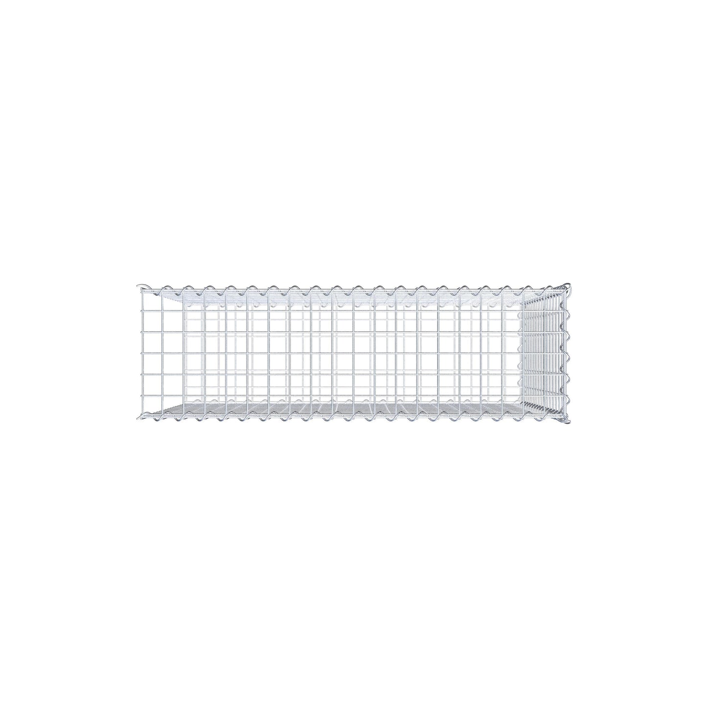 Påväxt gabion typ 2 100 cm x 80 cm x 30 cm (L x H x D), maskstorlek 5 cm x 5 cm, spiral