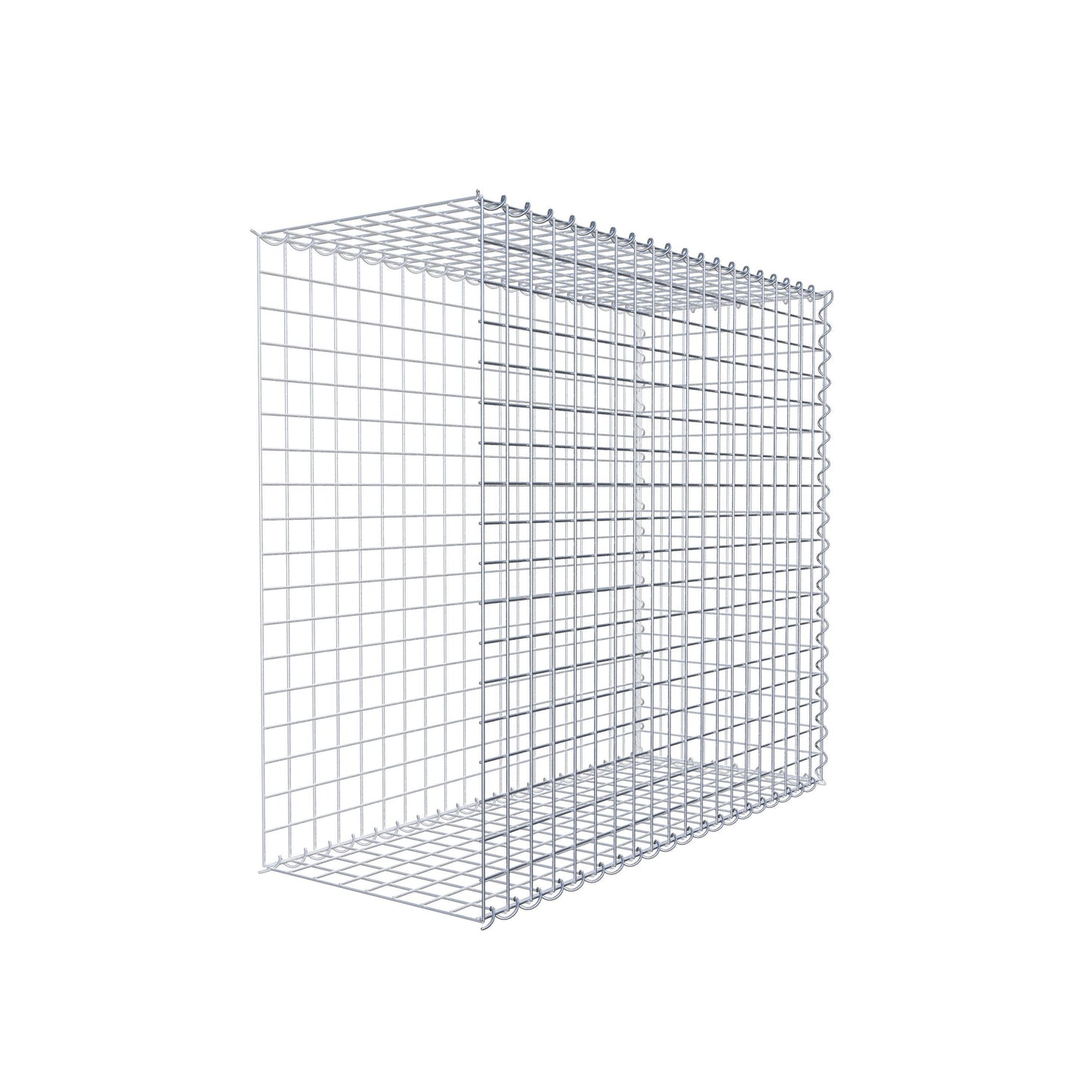 Anbaugabione Typ 2 100 cm x 90 cm x 40 cm (L x H x T), Maschenweite 5 cm x 5 cm, Spirale