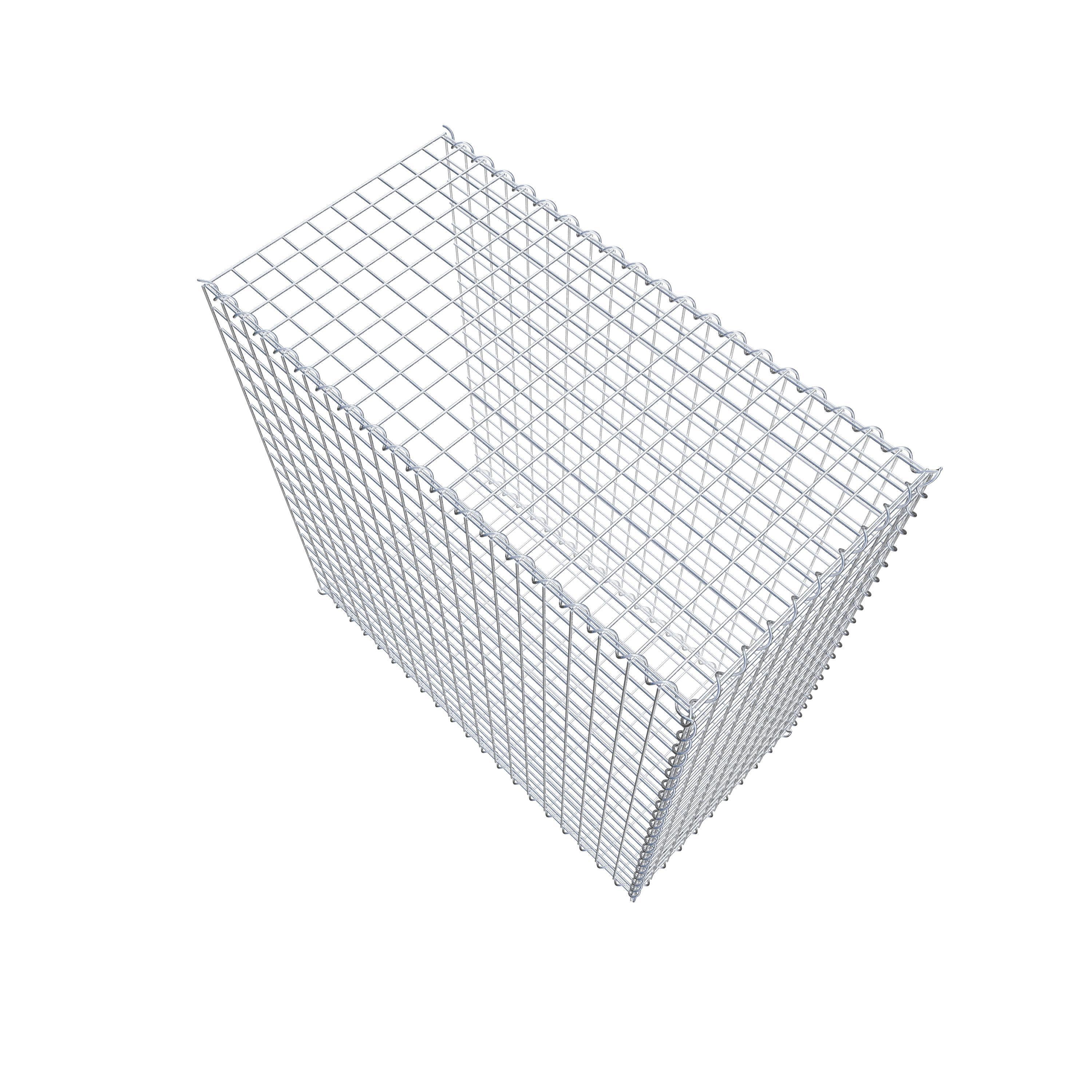 Opvokset gabion type 2 100 cm x 100 cm x 50 cm (L x H x D), maskestørrelse 5 cm x 5 cm, spiral