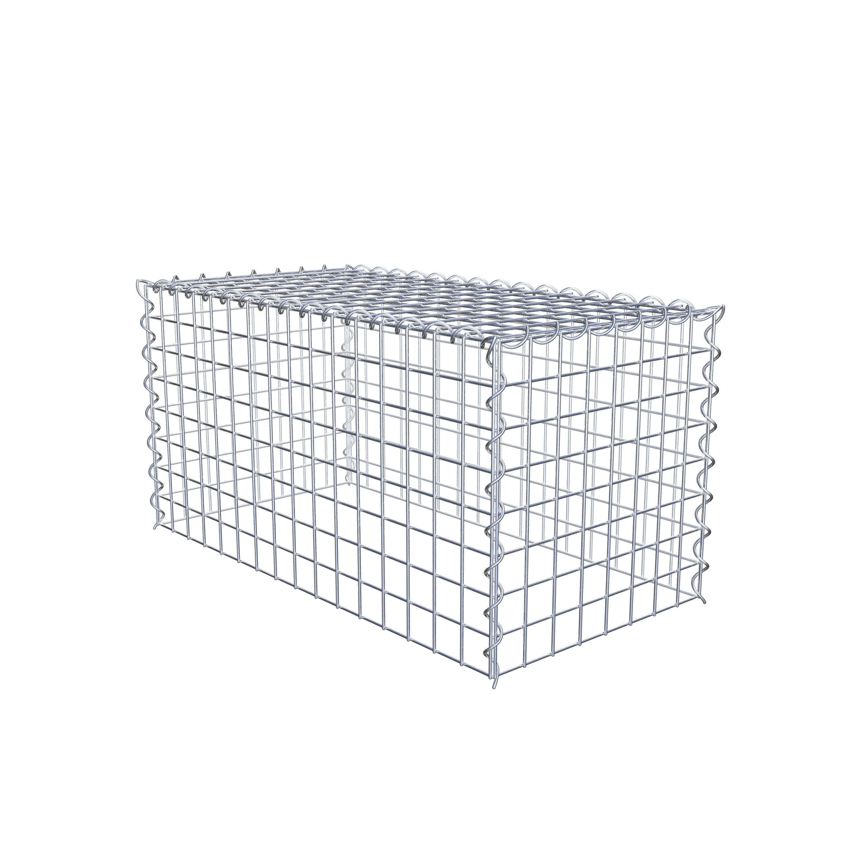 Opvokset gabion type 3 80 cm x 40 cm x 40 cm (L x H x D), maskestørrelse 5 cm x 5 cm, spiral