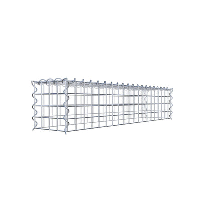 Opvokset gabion type 3 100 cm x 20 cm x 20 cm (L x H x D), maskestørrelse 5 cm x 5 cm, spiral