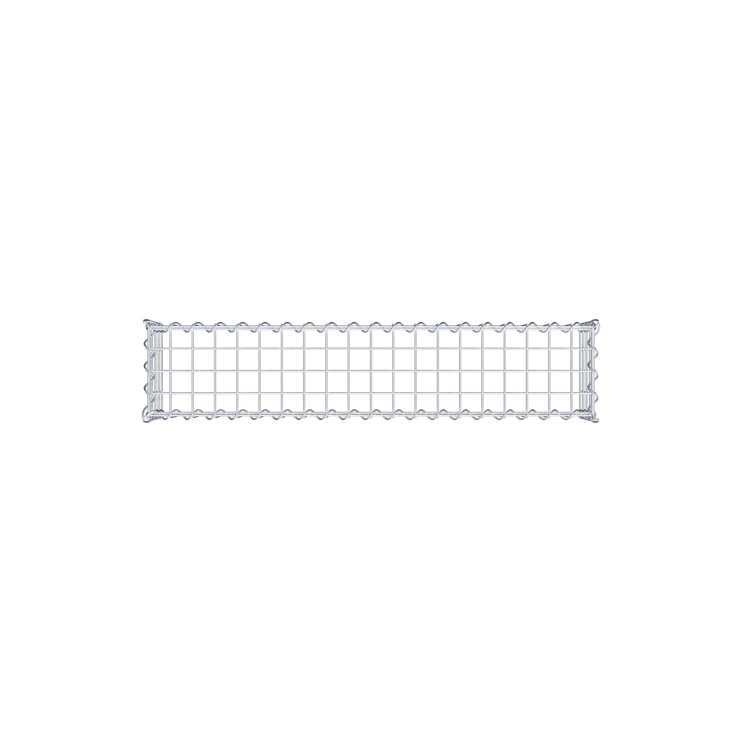 Opvokset gabion type 3 100 cm x 20 cm x 20 cm (L x H x D), maskestørrelse 5 cm x 5 cm, spiral