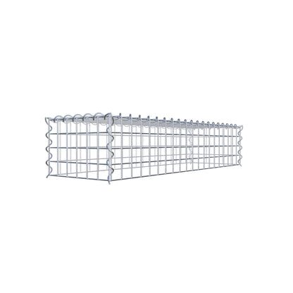 Anbaugabione Typ 3 100 cm x 20 cm x 30 cm (L x H x T), Maschenweite 5 cm x 5 cm, Spirale