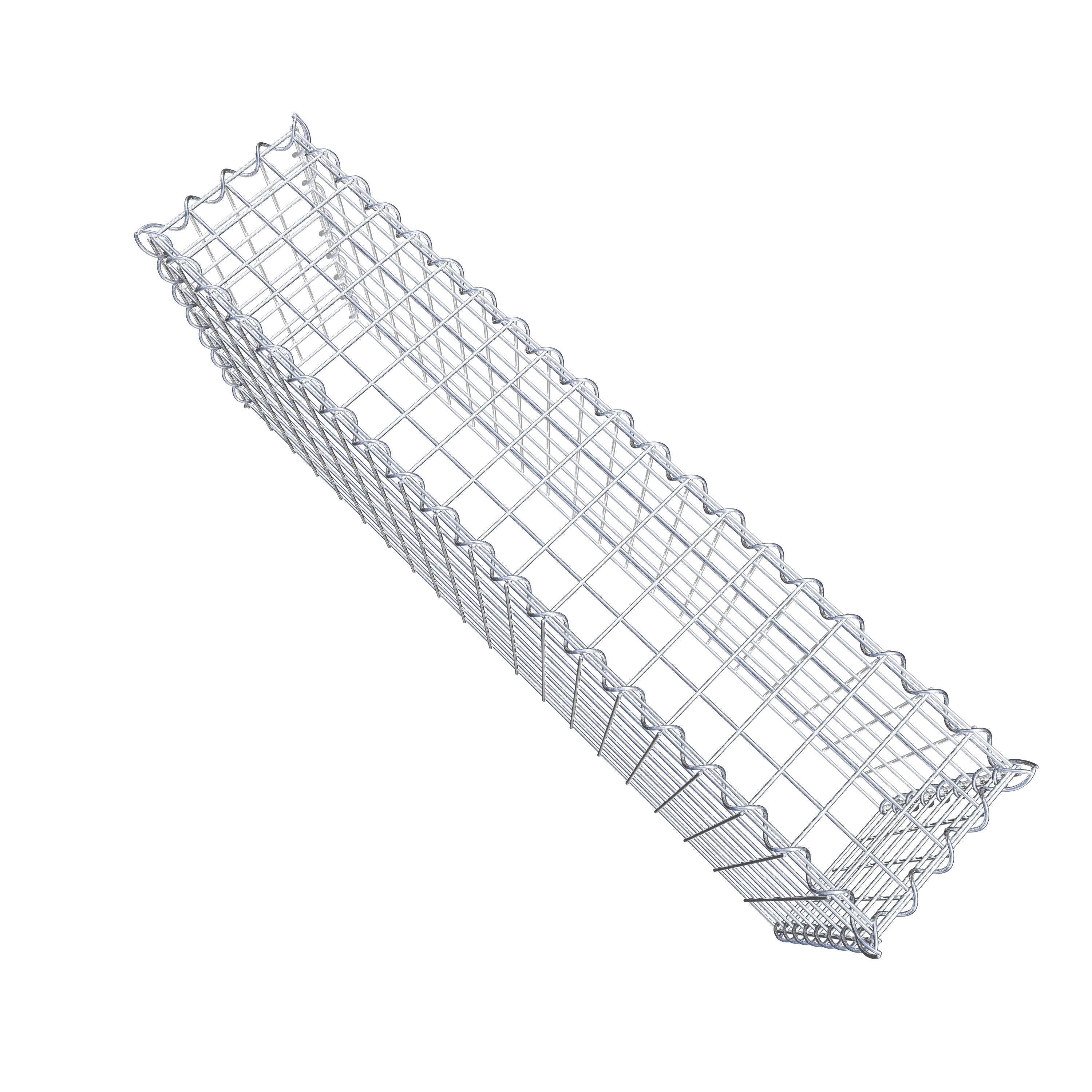 Anbaugabione Typ 3 100 cm x 40 cm x 20 cm (L x H x T), Maschenweite 5 cm x 5 cm, Spirale