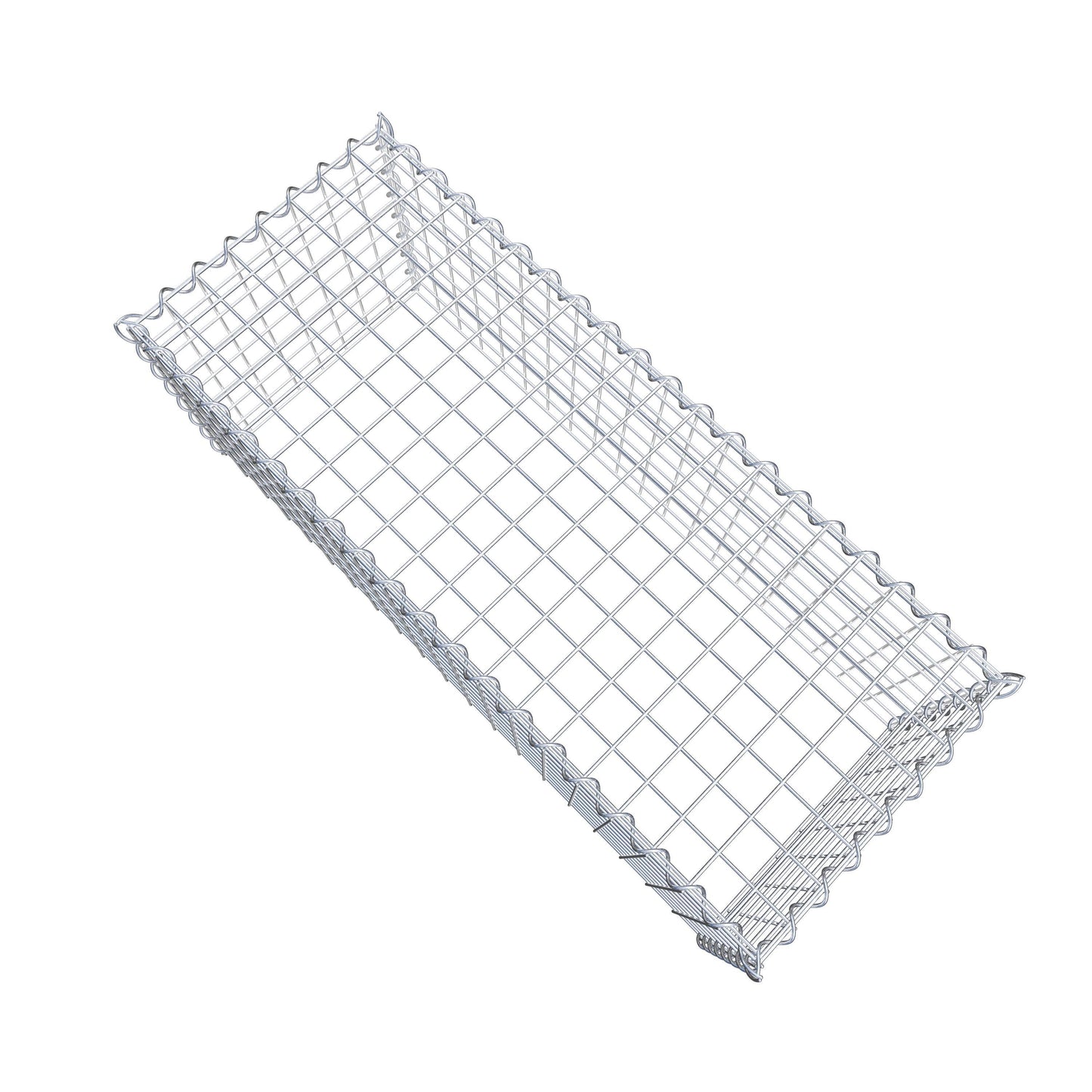 Opvokset gabion type 3 100 cm x 40 cm x 40 cm (L x H x D), maskestørrelse 5 cm x 5 cm, spiral