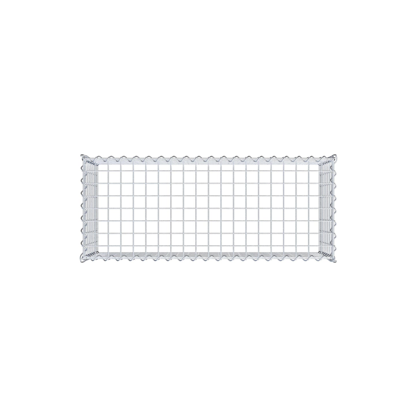 Opvokset gabion type 3 100 cm x 40 cm x 40 cm (L x H x D), maskestørrelse 5 cm x 5 cm, spiral